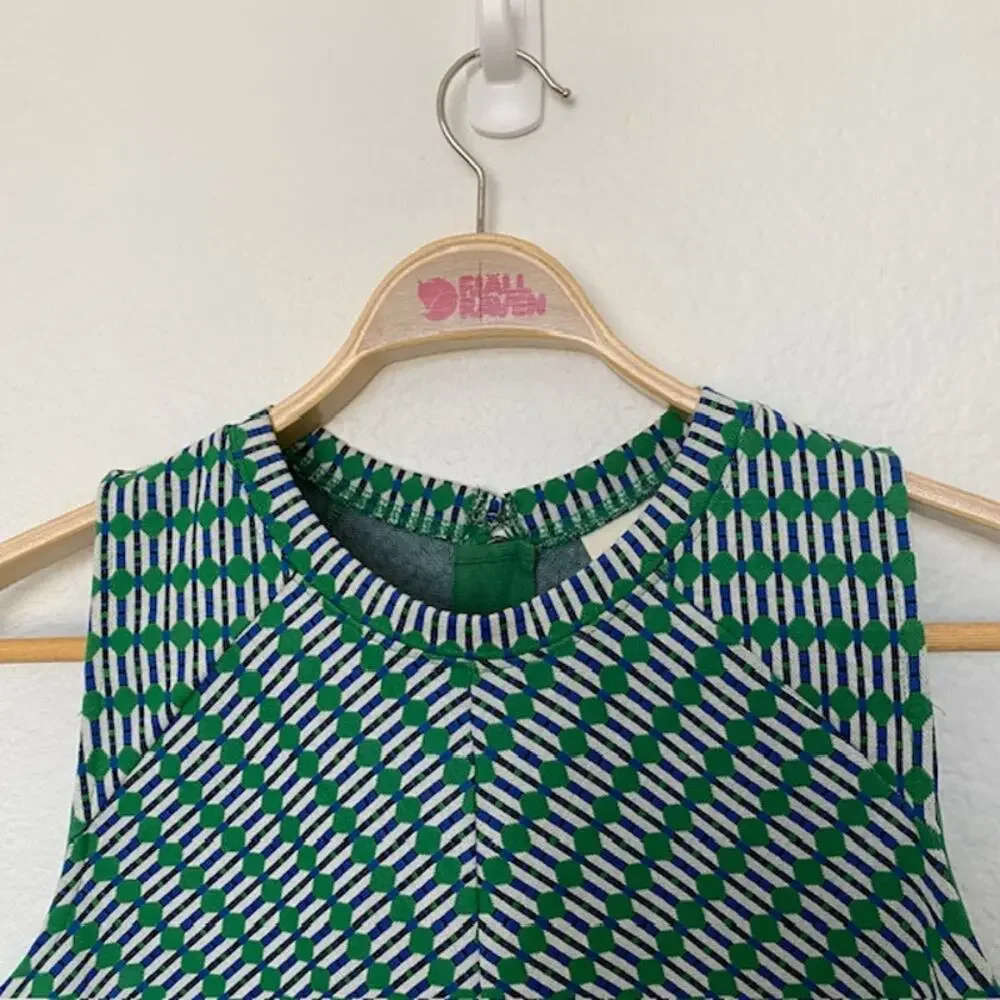 Anthropologie Maeve Dress A-Line Back Zip Sleeveless Jacquard Knit Women Medium - Picture 6 of 16